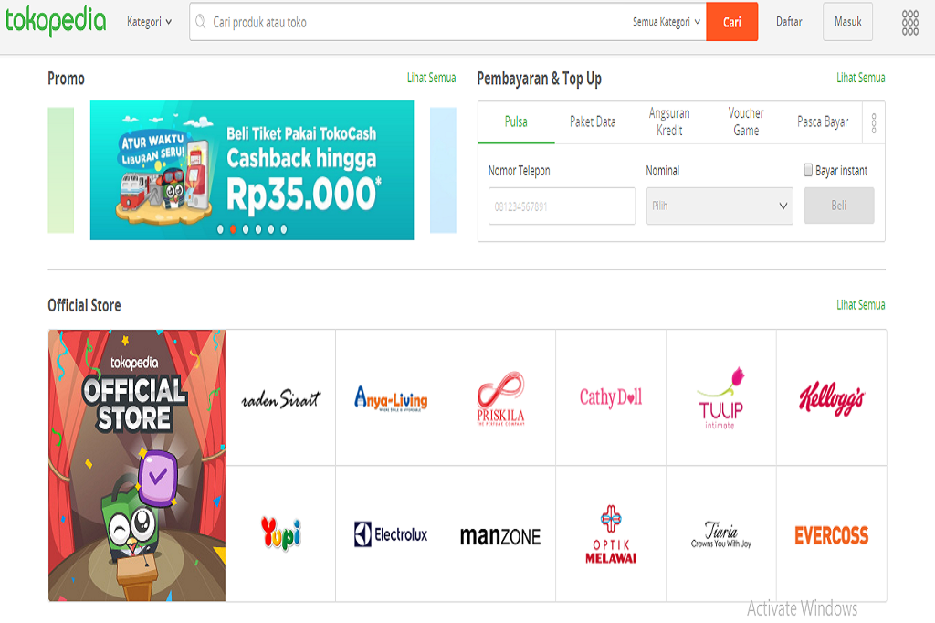 Belanja Di Tokopedia Cara Belanja Online Shop Sampai Beli Pulsa